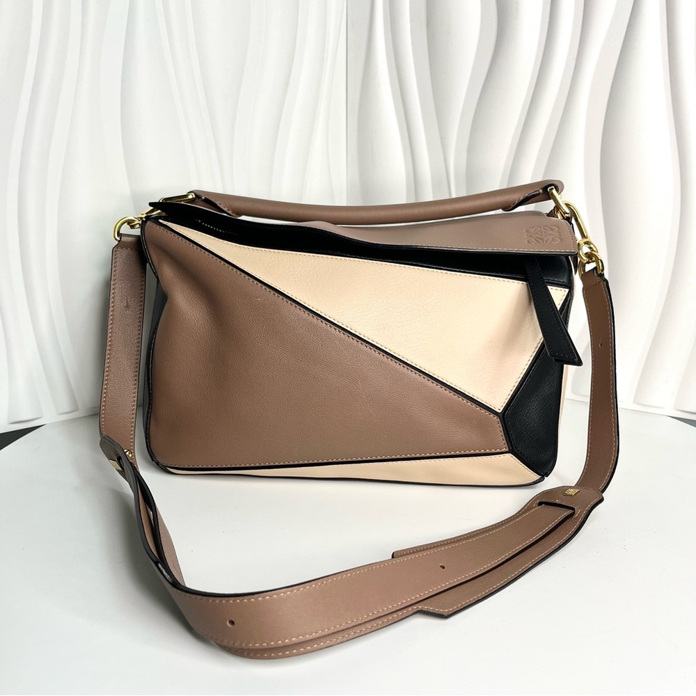 Loewe Medium Puzzle Bag 2way Leather Handbag